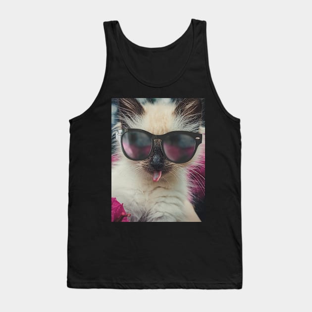 Funny kitten Tank Top by helintonandruw